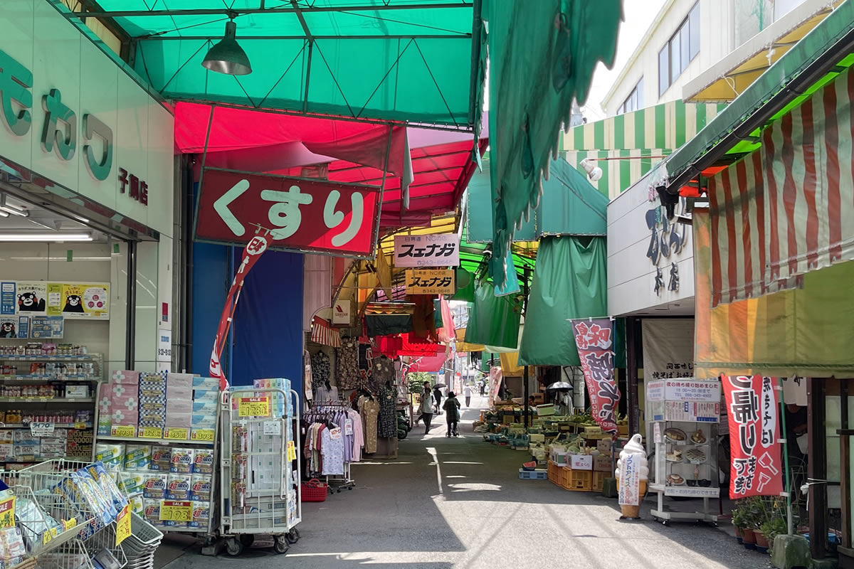 日本初スクランブル交差点&子飼商店街