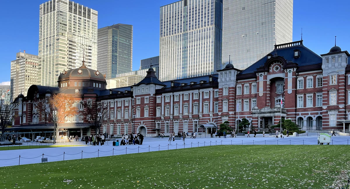 東京ステーションホテルのレンガ造の外観