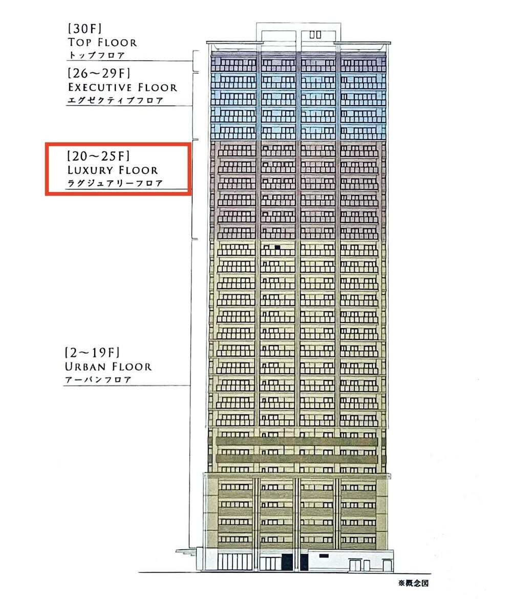 MJR熊本ザ・タワー フロアプラン・ラグジュアリーフロア